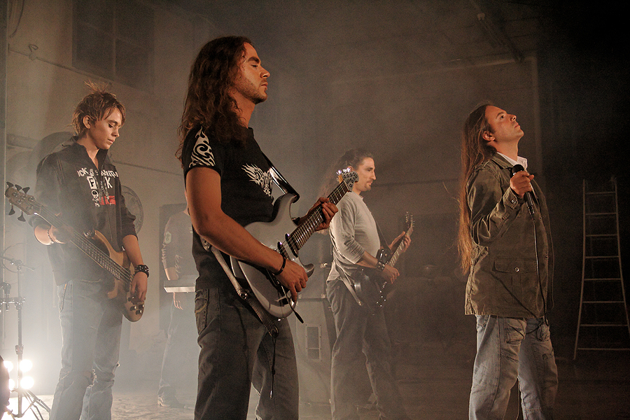 Photo du tournage du clip des Lightseekers