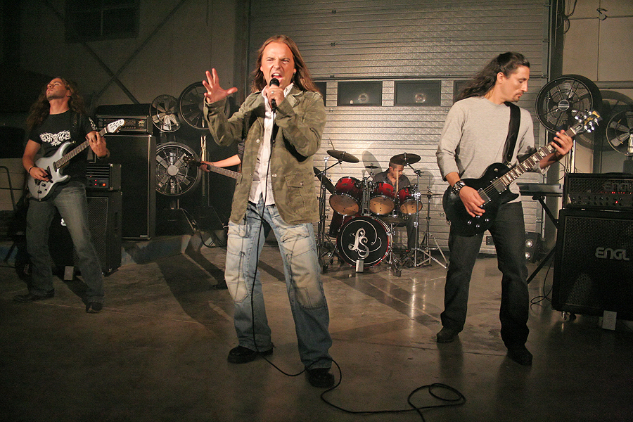 Photo du tournage du clip des Lightseekers