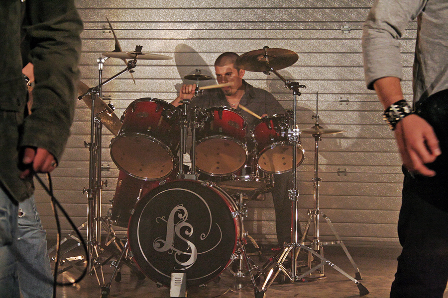 Photo du tournage du clip des Lightseekers