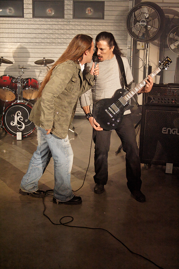 Photo du tournage du clip des Lightseekers