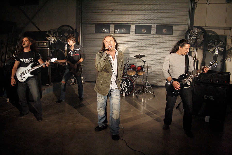 Photo du tournage du clip des Lightseekers