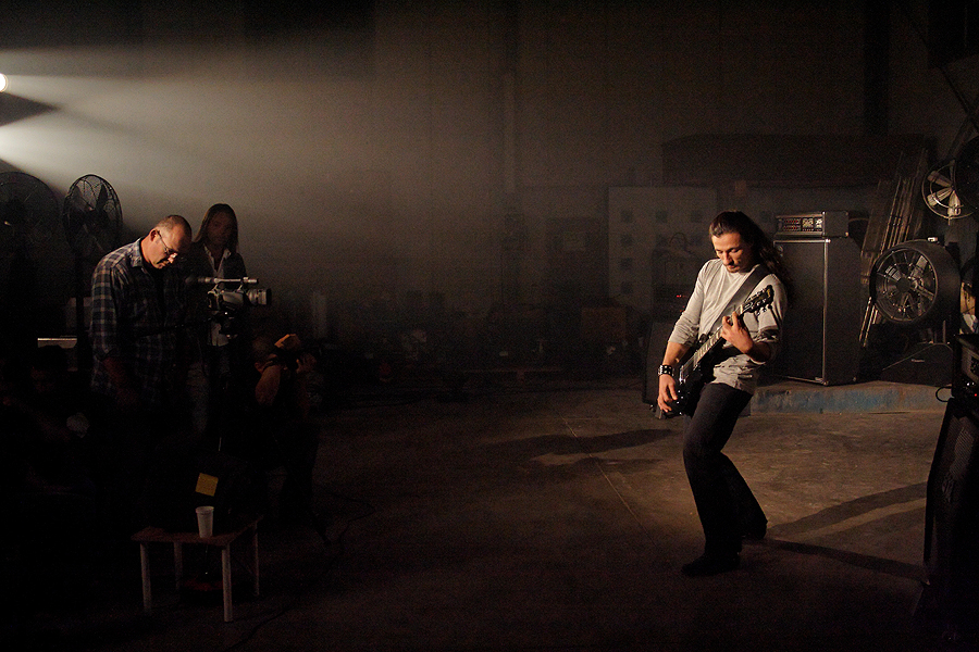 Photo du tournage du clip des Lightseekers