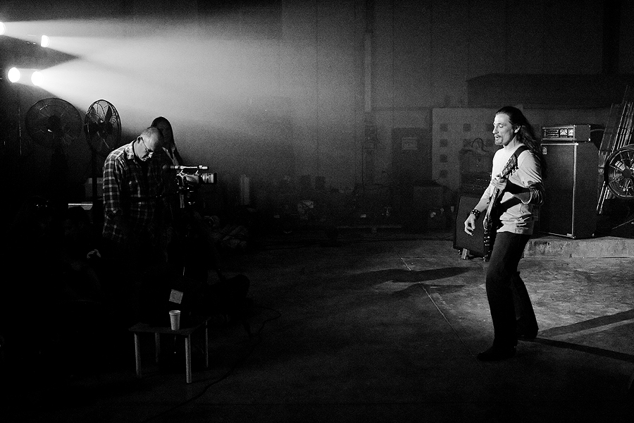 Photo du tournage du clip des Lightseekers