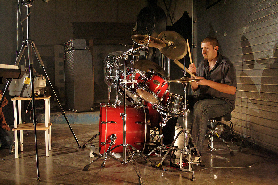 Photo du tournage du clip des Lightseekers