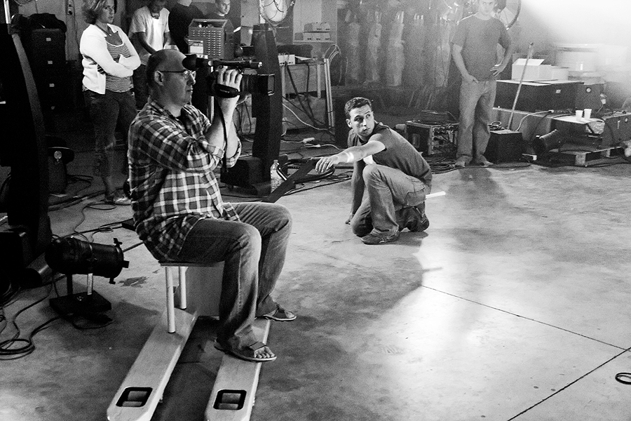 Photo du tournage du clip des Lightseekers