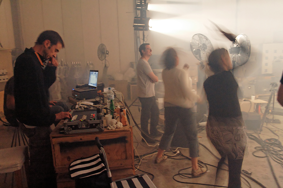 Photo du tournage du clip des Lightseekers