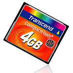 Carte Mémoire Transcend CompactFlash 4 Go High Speed 133X